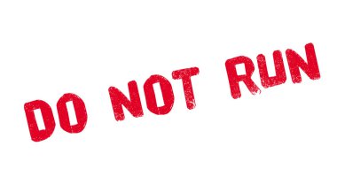 Lastik damgası çalıştırmayın