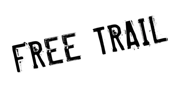 Timbre en caoutchouc Trail gratuit — Image vectorielle