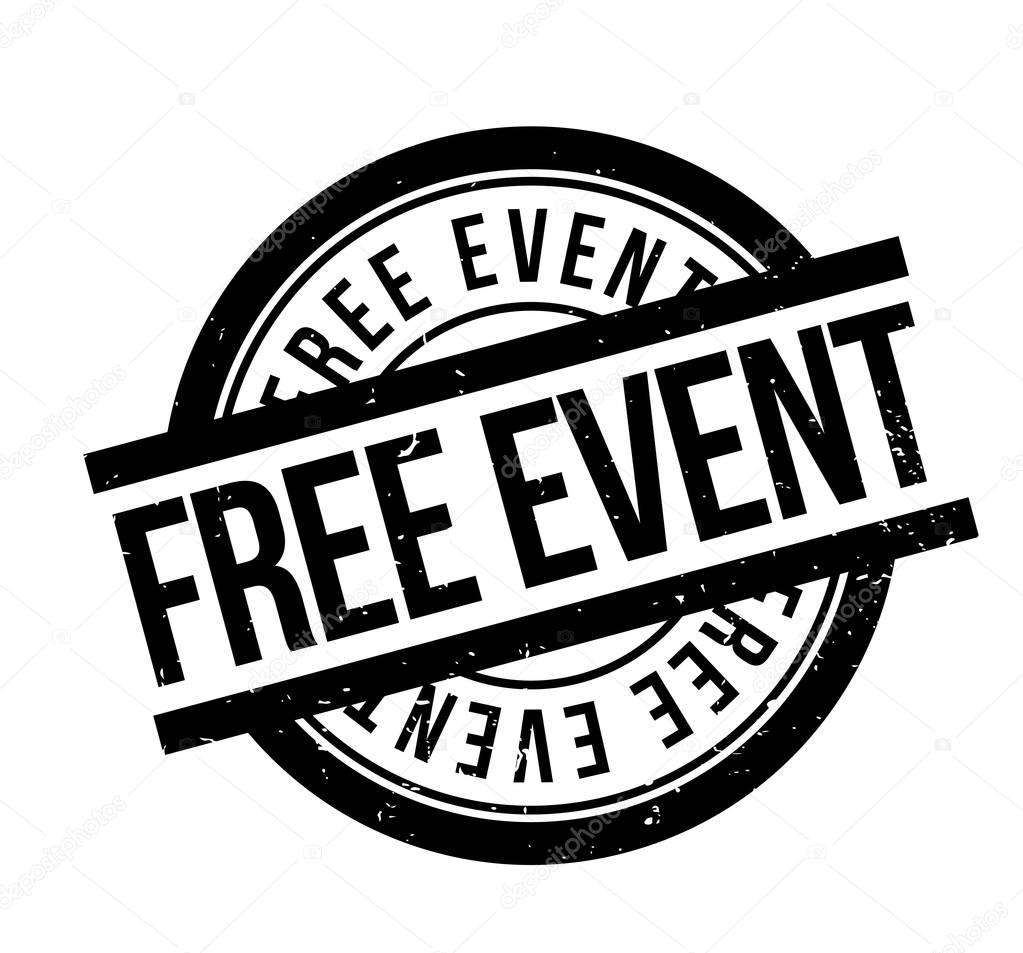 Free Event rubber stamp