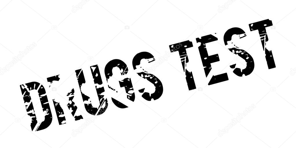 Drugs Test rubber stamp