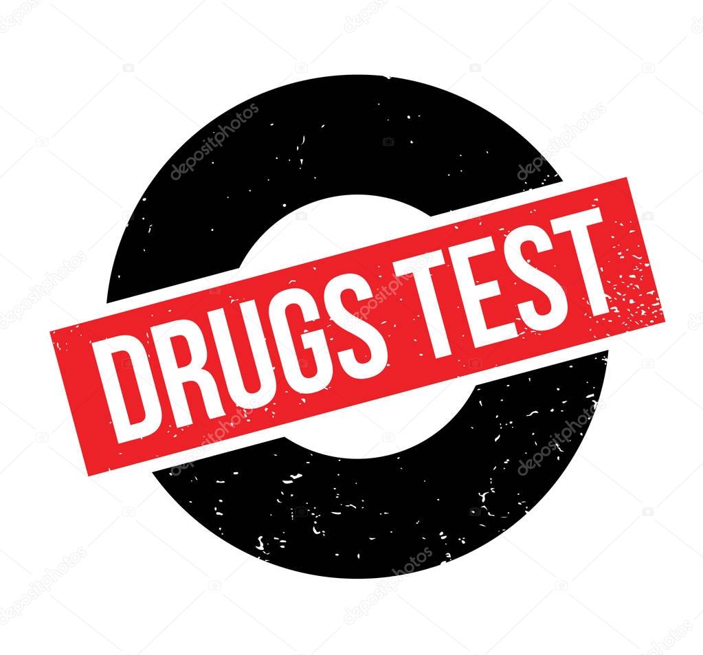 Drugs Test rubber stamp