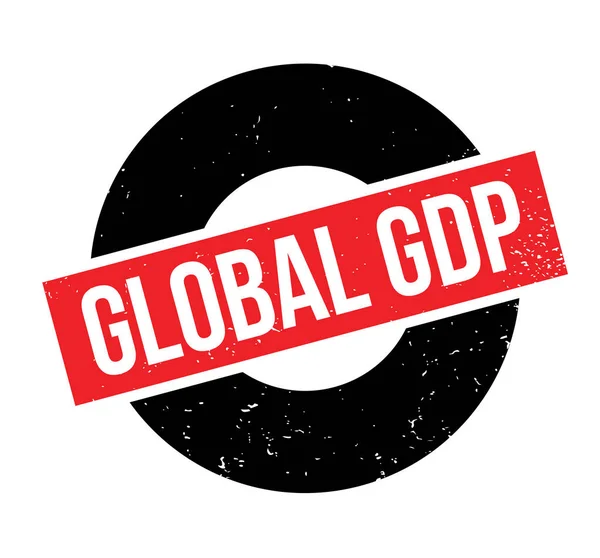 GLOBAL PIB sello de goma — Vector de stock