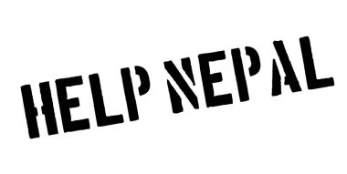 Nepal lastik damga yardım