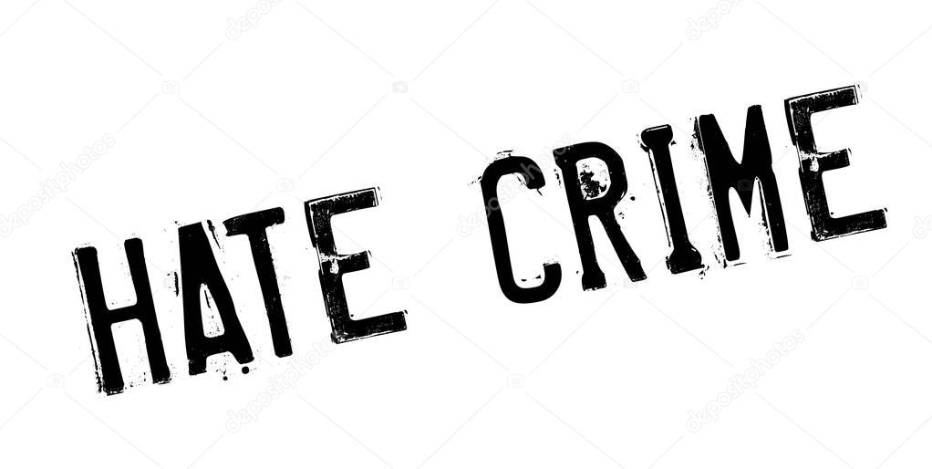 Hate Crime rubber stamp