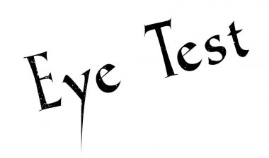 Göz testi kauçuk damga