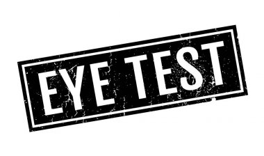 Göz testi kauçuk damga