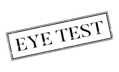 Göz testi kauçuk damga