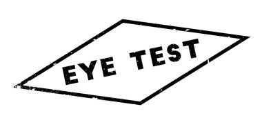 Göz testi kauçuk damga