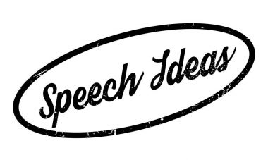 Speech Ideas rubber stamp clipart