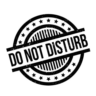 Lastik damgası rahatsız etmeyin