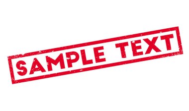 Sample Text rubber stamp clipart