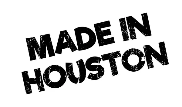 Timbre en caoutchouc fabriqué à Houston — Image vectorielle