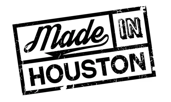 Timbre en caoutchouc fabriqué à Houston — Image vectorielle