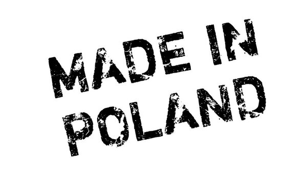 Made In Poland rubber stamp