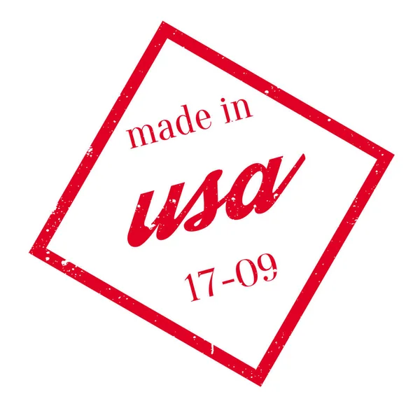 Gemaakt in usa rubber stempel — Stockvector