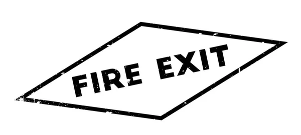Timbre en caoutchouc Fire Exit — Image vectorielle