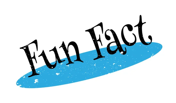 Fun Fact tampon en caoutchouc — Image vectorielle