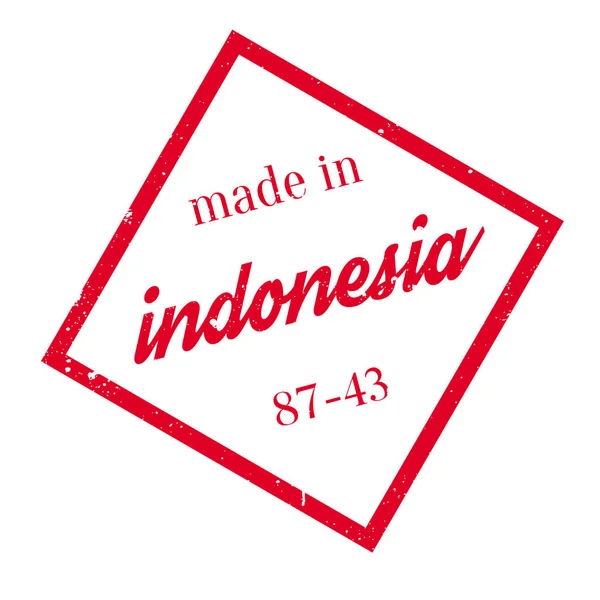 在印度尼西亚橡皮戳 — 图库矢量图片