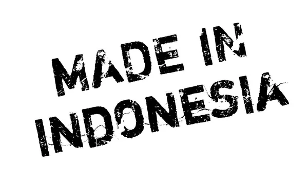 Hecho en Indonesia Sello de goma — Vector de stock