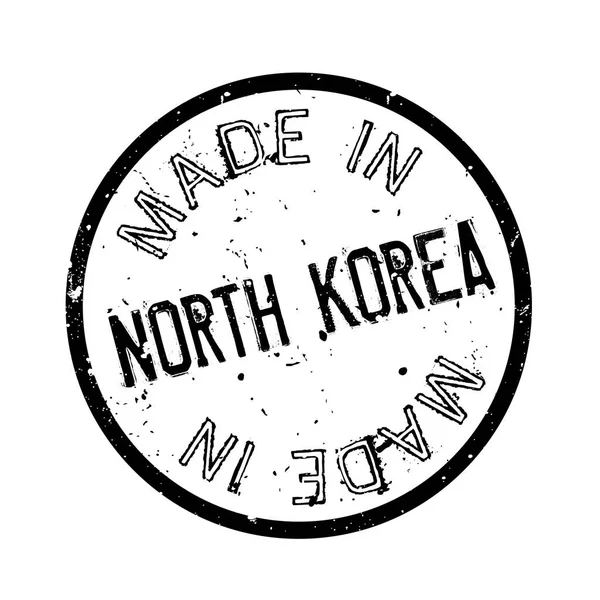 Wykonane w Korei Północnej pieczątka — Wektor stockowy