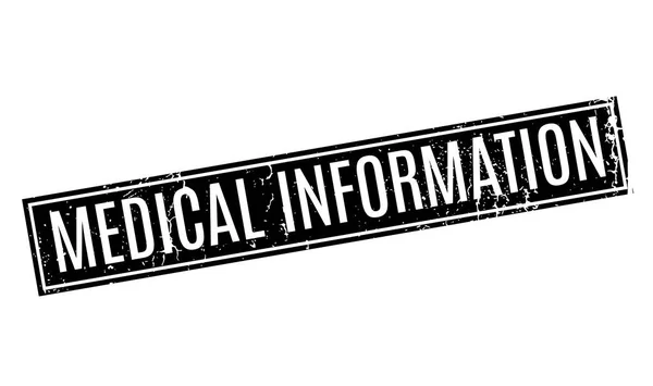 Ιατρικών πληροφοριών από καουτσούκ σφραγίδα — Διανυσματικό Αρχείο