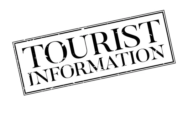 Information Touristique tampon caoutchouc — Image vectorielle