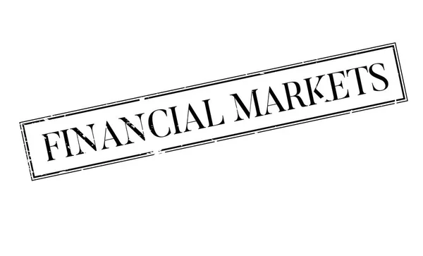 Sello de caucho de los mercados financieros — Vector de stock