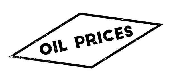 石油価格のゴム印 — ストックベクタ