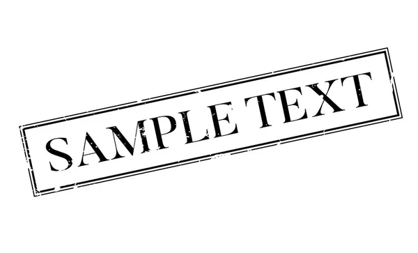 Sample Text rubber stamp — Stock Vector