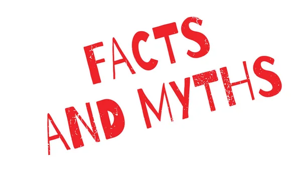Cap Karet Fakta dan Mitos - Stok Vektor