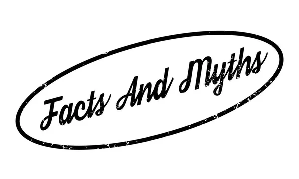 Cap Karet Fakta dan Mitos - Stok Vektor