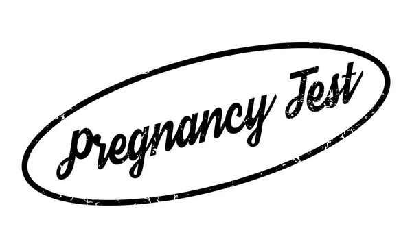 Schwangerschaftstest mit Stempel — Stockvektor