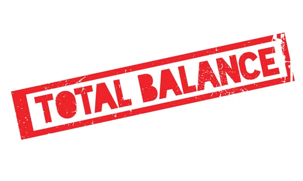Sello de goma Total Balance — Vector de stock