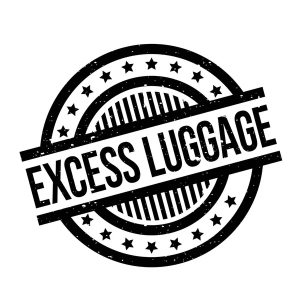 Extra bagage gummistämpel — Stock vektor