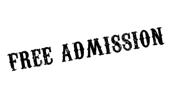 Sello de goma de admisión gratuita — Archivo Imágenes Vectoriales