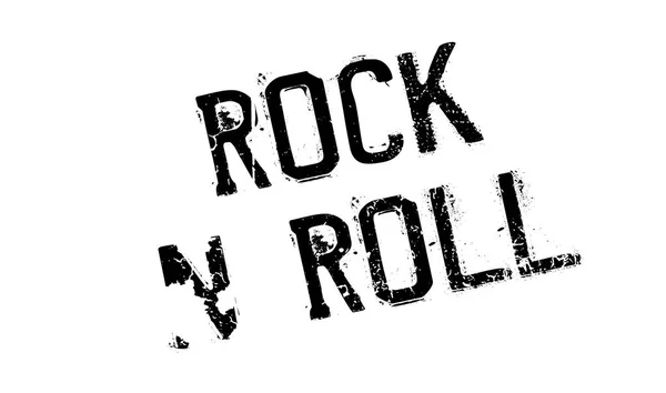 Rock N Roll ștampilă din cauciuc — Vector de stoc