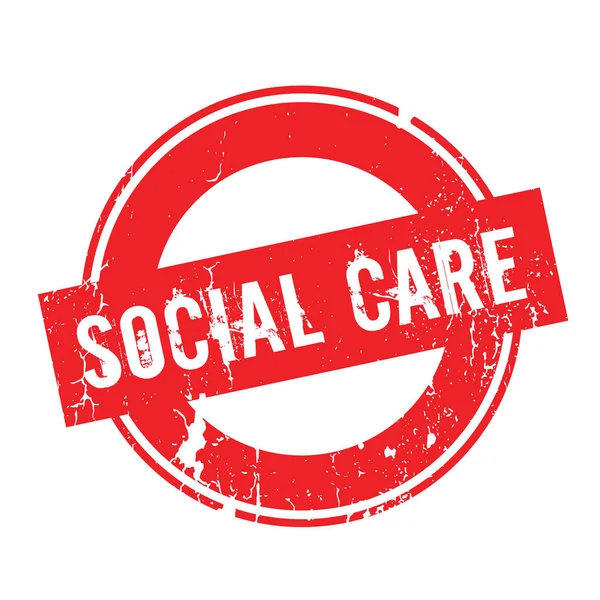 Sello de goma SOCIAL CARE — Archivo Imágenes Vectoriales