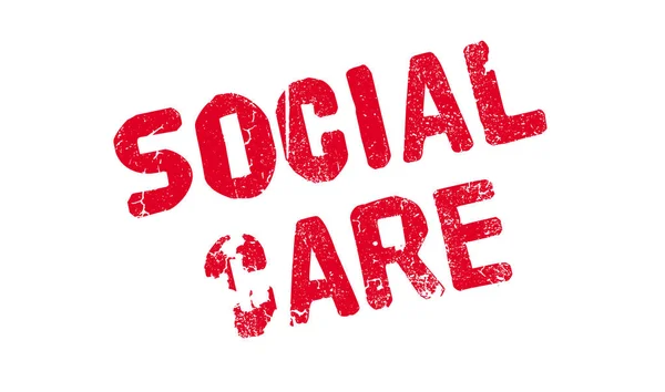 Sello de goma SOCIAL CARE — Archivo Imágenes Vectoriales