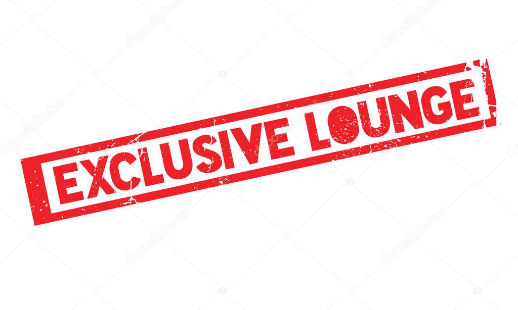 Exclusive Lounge rubber stamp