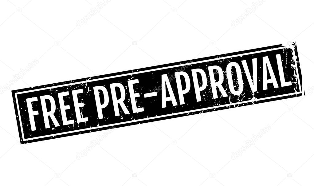 Free Pre-Approval rubber stamp