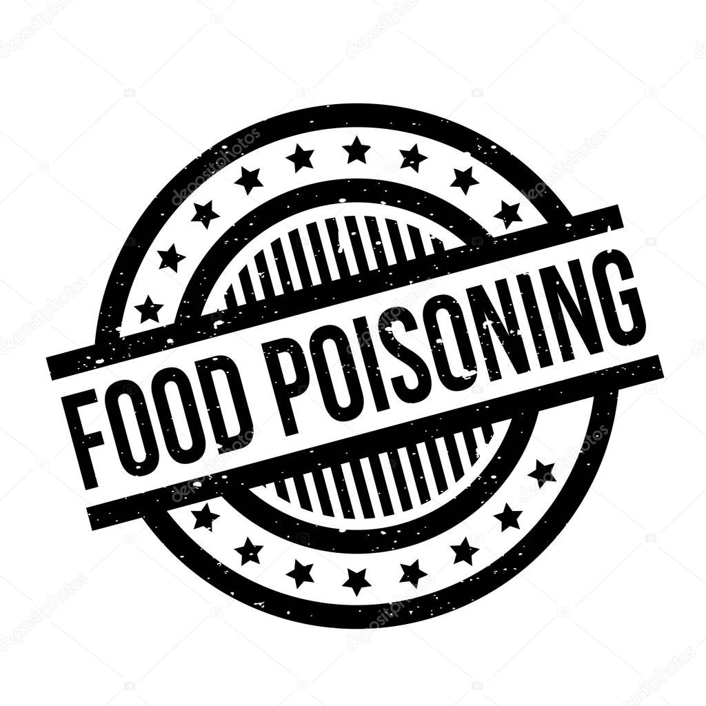 Food Poisoning rubber stamp