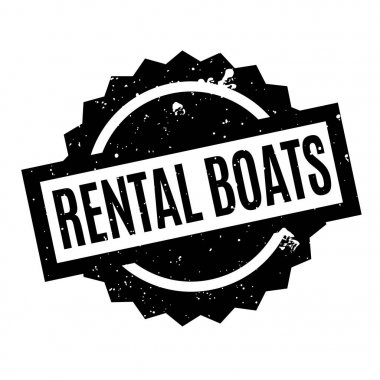 Rental Boats rubber stamp clipart