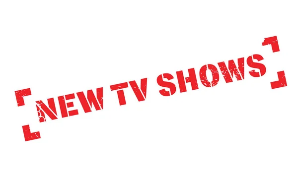 Novo Tv mostra carimbo de borracha — Vetor de Stock