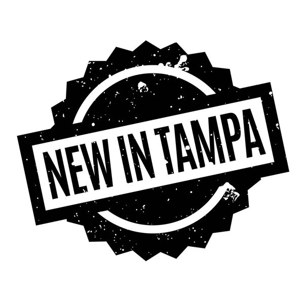 New In Tampa rubber stamp