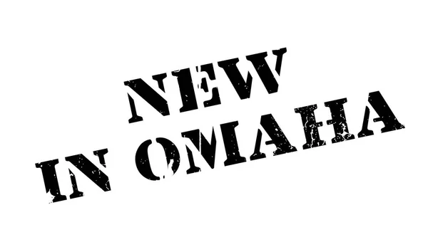 Nou În ștampila de cauciuc Omaha — Vector de stoc