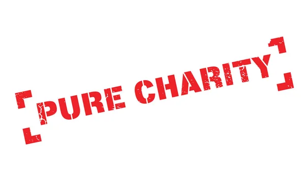 Timbro in gomma Pure Charity — Vettoriale Stock
