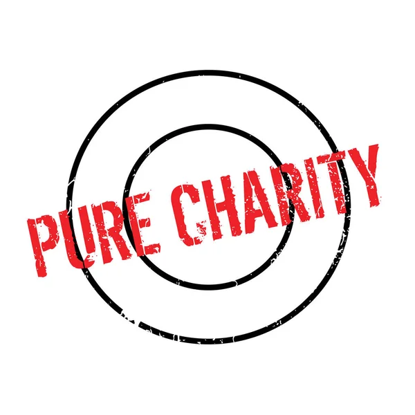 Timbro in gomma Pure Charity — Vettoriale Stock
