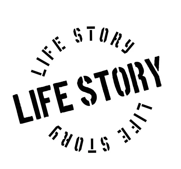 Élet történet gumibélyegző — Stock Vector