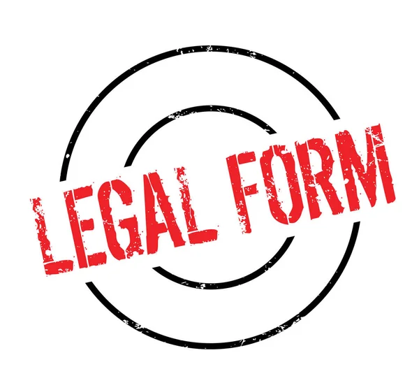 Юридична форма гумова марка — стоковий вектор