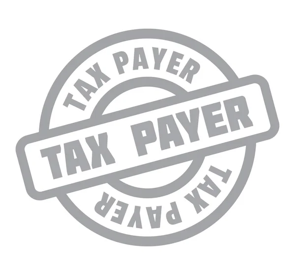 Timbre caoutchouc payeur d'impôt — Image vectorielle